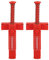 2Pcs Brick Liner Runner Wire Drawer Herramienta de albañilería Fixer para la construcción de edificios(Red)