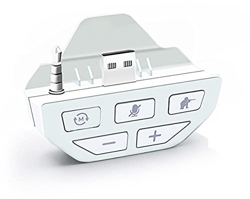 Adaptador de auriculares estéreo para Xbox One Controller, Adaptador de auriculares Controlador Adaptador de audio Convertidor de auriculares(blanco)