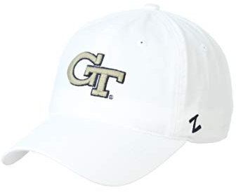 Zephyr NCAA Georgia Tech Mens Adjustable Scholarship Hat White, Georgia Tech White, Adjustable