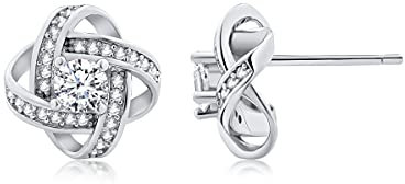 DANIEL CLIFFORD® Olivia Ohrringe Damen Silber 925 I Zirkonia Kristalle & Sterlingsilber I Geschenk für Frauen