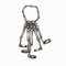 Herbests Skelett Armband Halloween Horror Schädel Hand Knochen Ring Handkette Vintage Punk Gothic Ornamente Verstellbarem Männer Frauen Handdekoration für Halloween Cosplay Kostüm Party Schwarz