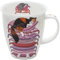 NE-SLEC-PI Tasse en porcelaine anglaise Motif chats endormis Rose 0,48 l
