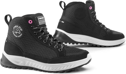 Falco Airforce Damen Motorradschuhe (Black,39)