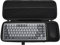 RAIACE Hartschalenkoffer für Logitech MX Mechanical Mini Wireless Illuminated Keyboard und Anywhere 3 Compact Mouse Steht nur der Koffer. - Schwarz