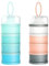 Milchpulver Portionierer Baby,4 Lagiger Milch Pulver Spender,Säuglingsnahrung Kasten,Formel Milchpulver Zufuhr Tragbare,Milchpulver Spender Stapelbare,Milchpulver Box(2 Stück,BPA-frei)
