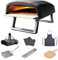 MasterPro Pizza Oven | Pizzaofen | Tragbarer Gasofen mit Schnellbackfunktion bis zu 500ºC | Pizzen in 60 Sekunden Fertig | Inklusive Schürze, Greifer, Schneider und Pizzaschieber [Energy Class A]