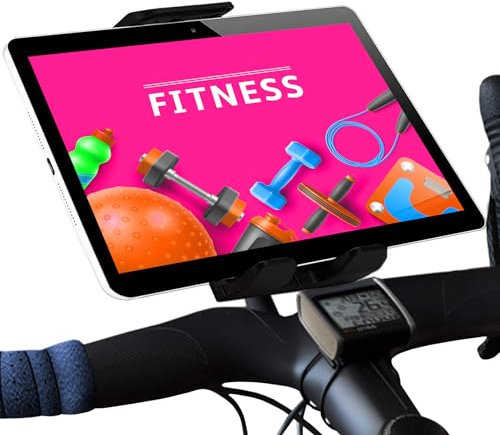 Tablet Halterung Fahrrad Crosstrainer Heimtrainer kompatibel mit iPad gültige Lenker Aller Art und Fahrräder