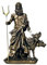 Hades Pluto, Gott der Unterwelt und Cerberus, Skulptur, Bronze-Effekt, 24 cm
