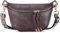 HKCLUF Gürteltasche Damen, Veganes Leder Bauchtasche Damen Stylisch Hüfttasche Umhängetasche mit 2 Riemen Braune Kaffee