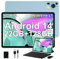 Tablet 10 Pollici Android 14 con 22 GB RAM + 128 GB ROM(Espandibile Fino a 1 TB), Widevine L1, Octa-Core 2.0 GHz, 5G Wi-Fi, GPS, 8000mAh, USB-C, HD Tablet con Tastiera + Mouse + Custodia, Azzurro