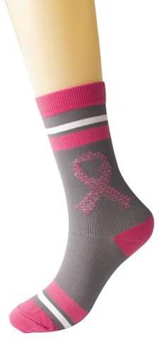NaLatia Chaussettes Imprimé cancer du sein femme, Ultra Douces & Respirantes, Homme Femme, cancer du sein octobre rose chaussettes