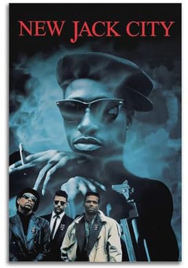 TUHUO New Jack City Poster, Wandkunst, Leinwand, ästhetisches Poster, Gemälde, Dekoration für Wohnzimmer, Schlafzimmer, elegantes Poster, 40 x 60 cm, ungerahmter Stil