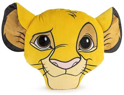 Jay Franco Disney Der König der Löwen Simba Dekoratives Geformtes Kissen 30 cm Weiches Kinderbettkissen