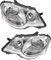 VekAuto Scheinwerfer Satz passend mit Stellmotoren für VW Polo 9N 2005-2009 H7/H1 Set links & rechts,Fahrer- und Beifahrerseite