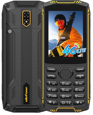 Ulefone Armor Mini 5 Mini Rugged Smartphone, 2.8 pollici, 4G Dual SIM Telefono Indistruttibile, WhatsApp, 2500mAh Telefono outdoor, Leggero, 3 slot, Jack 3.5 mm/FM/IP68/Telefoni sostitutivi,Nero