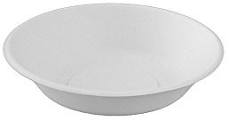 Ecozema 80016 Piatti Fondi Biodegradabili e Compostabili, Polpa di Cellulosa, Bianco, 18 cm, 50 unità