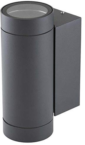 EVN Lichttechnik Wandanbauleuchte 2flg.Anth 637216N IP54 GU10 220-240V Decken-/Wandleuchte 4037293017930