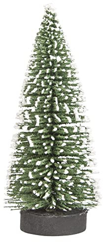 Rayher Deko-Tannenbaum beschneit, 10cm, grün, PVC-Box 4Stück
