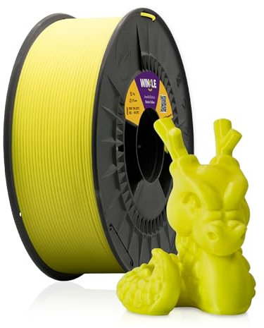 WINKLE PLA HD Fluoreszent Filament 2.85mm Elektrisch Gelb, 1kg Spule, 3D Drucker Filament Kompatibel mit FDM Druckern, 3D-Druckmaterialien, Maßgenauigkeit +/- 0.05mm, Leicht zu Bedrucken