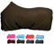 netproshop Basic Pferde Abschwitzdecke mit Kreuzbegurtung Fleece Qualität Gr. 105-155, Groesse:135, Farbe:ArmyGreen