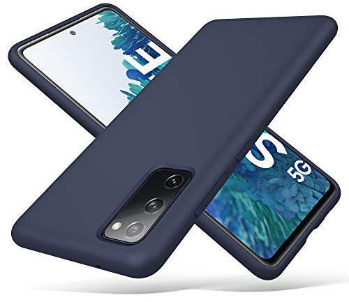 ULAK Liquid Silikon für Samsung Galaxy S20 FE Hülle 3 in 1 Silikonhülle Dünne Schutzhülle Bumper Handyhülle Stoßfest Phone Case für Samsung Galaxy S20 FE 6,5 Zoll - Blau