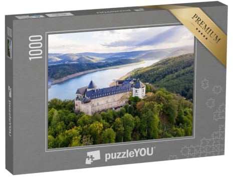 puzzleYOU: Puzzle 1000 Teile „Edersee, Schloss Waldeck, Hessen, Deutschland“ – aus der Puzzle-Kollektion Edersee