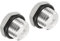 PATIKIL 2 Stück 1/4 NPT Stecker Wasserdicht Staubdicht 304 Edelstahl Gewinde Sechskantkopf Sockel Massives Rohr Fitting mit Dichtung Gummi Ring
