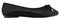 Yours Curve Plus Size - Slip On Ballet Flat Round Toe Ballerina Pumps Lightweight Bow in Wide E Fit & Extra Wide Eee Fit - Women's Black 9E