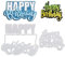 BETESSIN 2Pcs Stanzschablonen Geburtstag Stanzform Happy Birthday Stanzbögen Alles Gute zum Geburtstag Scrapbooking Metall Prägeschablonen DIY Karten Handwerk Geschenk
