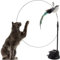 Purlov Interaktives Katzenspielzeug Vogel Katzenangel Saugnapf 22099