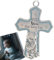 Elskandi Krippenkreuz God Bless This Baby Boy - Katholisches Taufgeschenk für Baby Jungen - Wanddekoration für Babyzimmer