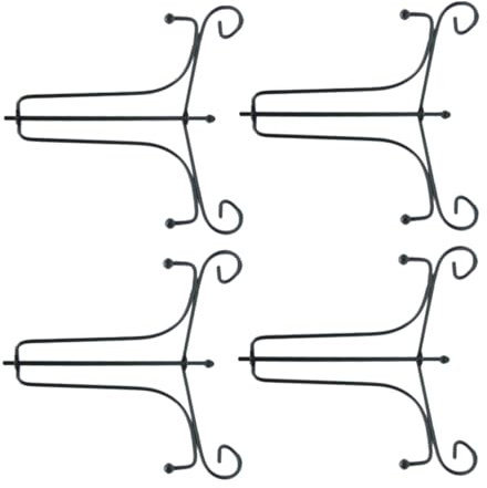 Cabilock 4piezas Soporte De Escritorio Expositor Platos Hierro Flexible Decoración Casa