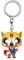 Funko Pop Keychain: Aggretsuko - with Guitar - Mini-Figurine en Vinyle à Collectionner Porte-clés Fantaisie - Cadeau de Noël - Idée de Cadeau - Produits Officiels - Anime Fans - Mini-Figurine