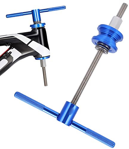 Cocoarm Bike Headset Bottom Bracket Press Bike Headset Press‑in Tool Lubricated Balls for Smooth Installation, CNC Knurling Design BB Bottom Bracket Press Tool