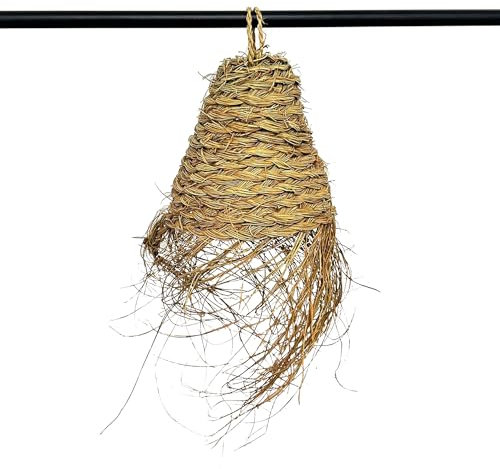 Lustre à Suspension en Paille Artisanale Marocaine: Style Ethnique, Éclairage Naturel et Confortable 2305241400 Rotin Osier Giunco