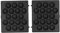 Bubble Waffle Maker Pan, 17 Hole Egg Puff Maker Baking Tray Non Stick Eggettes Pan Stainless Steel Double Side Egg Waffle Maker for Breakfast Lunch (15 x 13 x 1.5 cm)