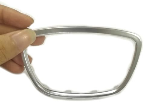 XEBRAD Auto-Lenkradverkleidung, fliegendes Rad-Abzeichen, mittleres, Ring, Emblem, Rahmenabdeckung, for Audi, for A4 B8 B9 A8 D4 A7 A6 C7 Zubehör Lenkradaufkleber Reifen(for A8 2011-2016)