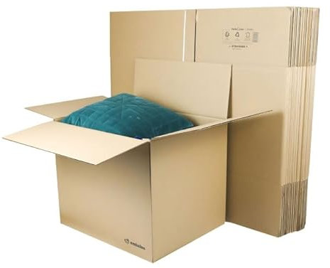 Caisse carton simple cannelure 500x400x400.