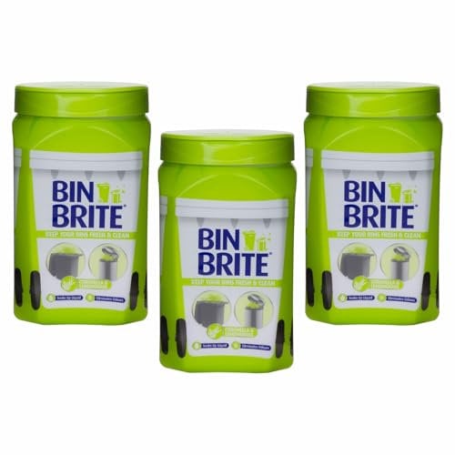 JMS we create smile 3 x Bin Freshener Deodoriser Powder, Leaves Your Bin Smelling Great for Indoor and Outdoor Bins - 500g (Citronella & Lemongrass)
