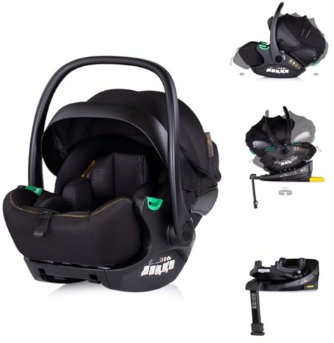 Chipolino Set Babyschale Isofix-Station Winner i-Size (40-87cm) Gruppe 0+ schwarz