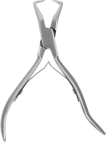 FUTUREORYY Edelstahl Beiszange für Haarverlängerungen mit Feiner Spitze Abgewinkeltem Design und Präzisem Griff Tragbar für Salon und Heimgebrauch