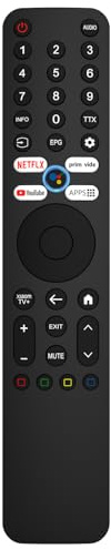 MYHGRC Reemplazo Mando a Distancia Xiaomi TV con Vocale Bluetooth Google Assistant, Mando Xiaomi Mi P1 Q1 4S 4A Smart Android TV