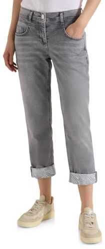 Cecil Straight Leg Jeans Light Grey wash 33