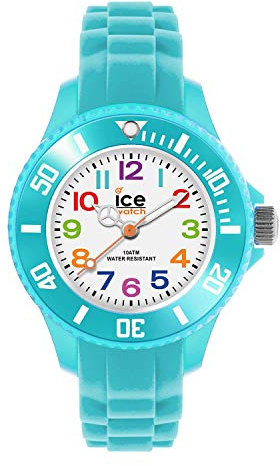 ICE-WATCH - Ice Mini Turquoise - Montre Turquoise pour Garçon (Mixte) avec Bracelet en Silicone - 012732 (Extra Small)