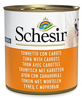 Schesir Dog Thunfisch mit Karotte, Hundefutter nass, 16 Dosen x 285 g