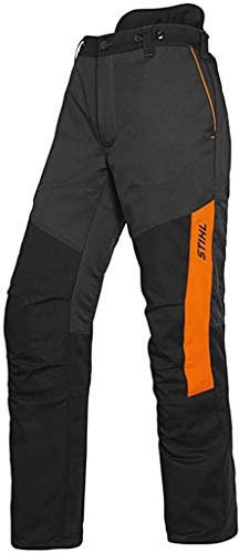 Stihl Function - Pantalones de protección para cortes de todos los tamaños, 2017 Antracita, negro y naranja 54
