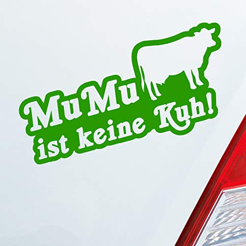 Hellweg Druckerei MuMu ist Keine Kuh! Auto Aufkleber Sticker Heckscheibenaufkleber