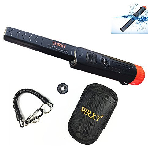 Metal Detectors Portable Gold Hunter Gold Finder Hand Held with LED Light for Low Light Uses (Neues Schwarz)