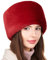 Futrzane Modern Kosakenmütze - Fellmütze Damen - Winter Russische Mütze Pelz (S, Rot Modern)