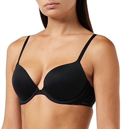 Calvin Klein Women Push-up Bra with Underwire, Black (Black), 34B